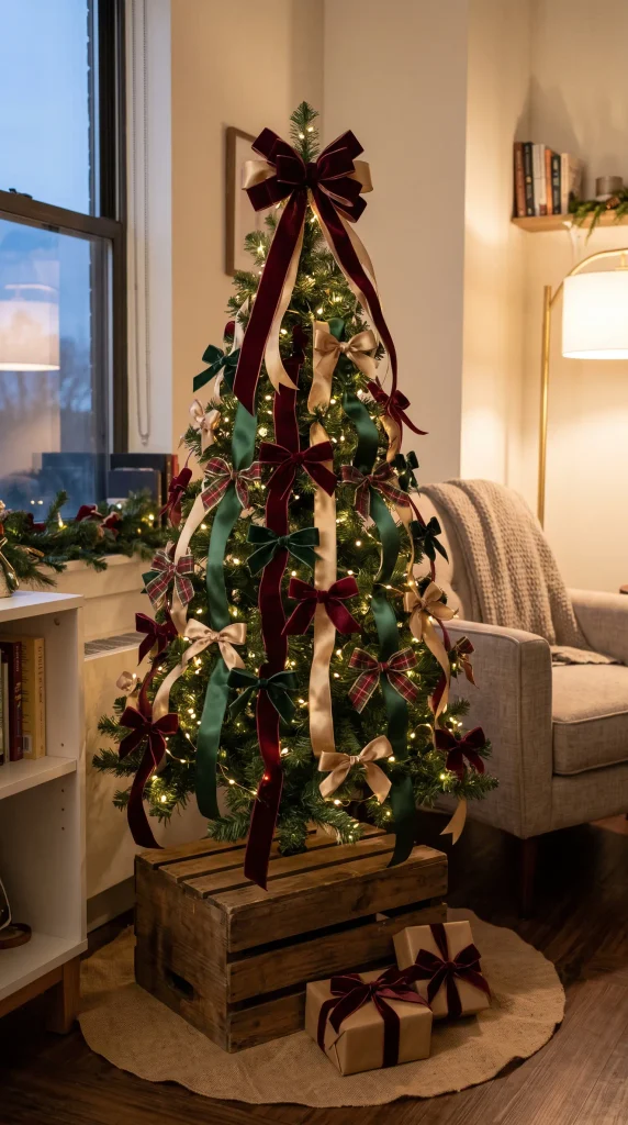 Use Ribbon Instead of Bulky Decorations