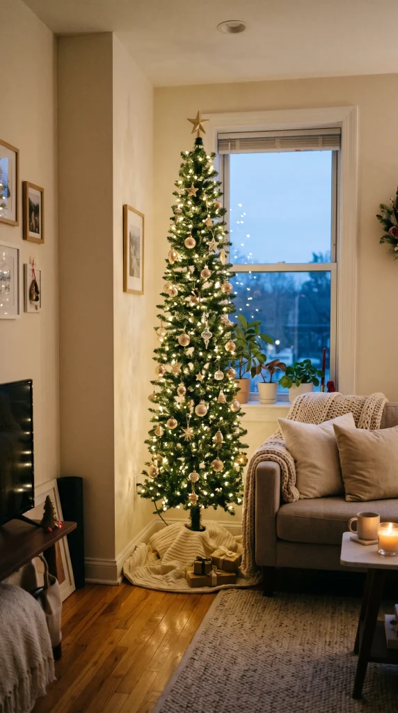 Decorate With a Slim Pencil Christmas Tree