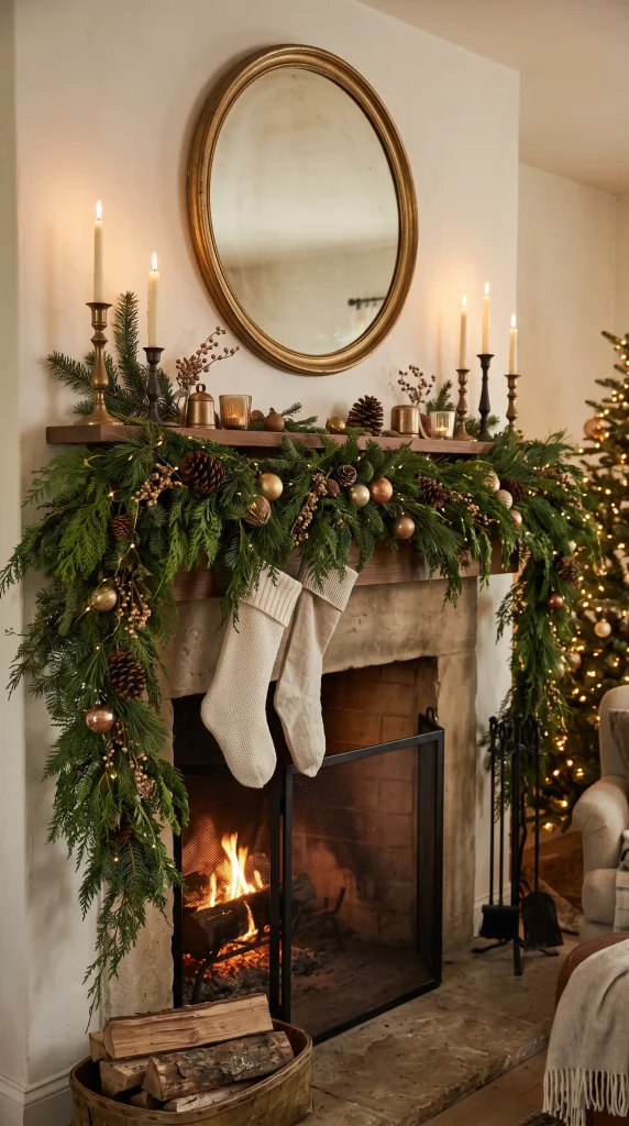 Decorate the Mantel With Lush Greenery