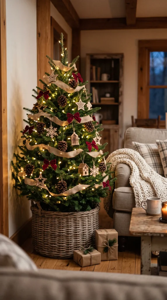Create a Cozy Rustic Christmas Tree