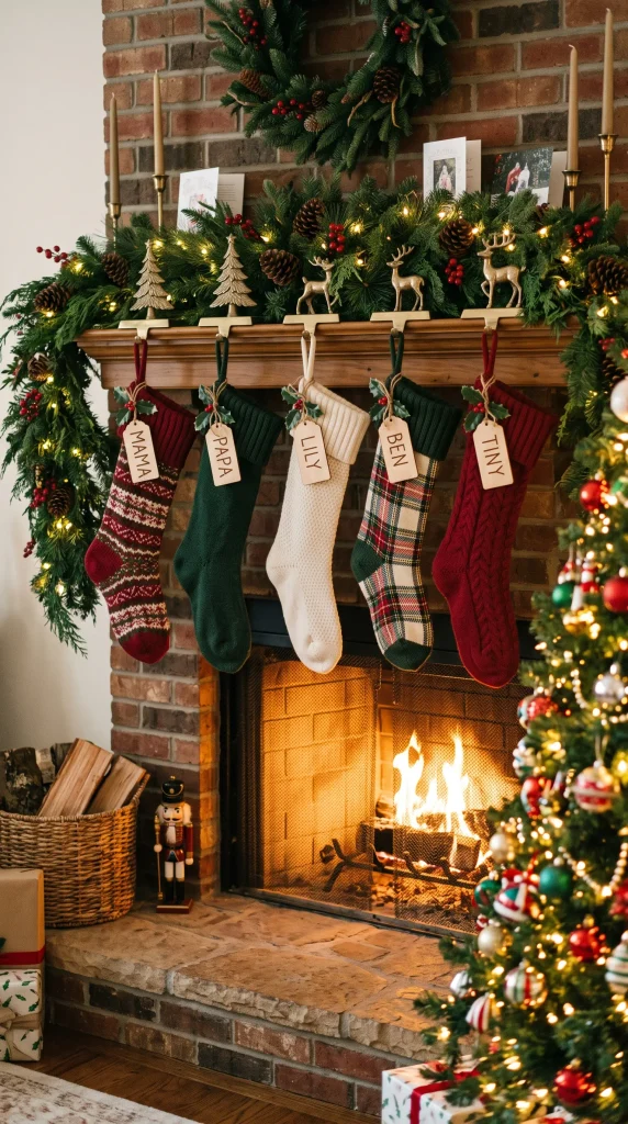 Hang Christmas Stockings for a Traditional Look