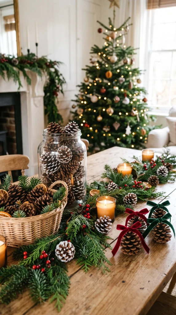 Turn Pinecones Into Christmas Decorations
