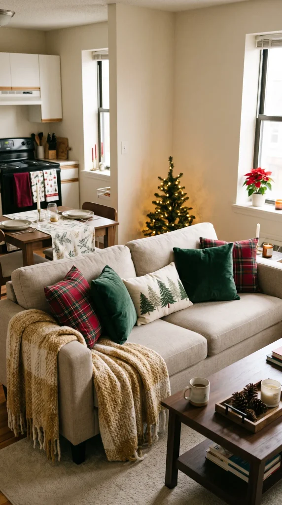 Swap Everyday Textiles for Christmas Ones